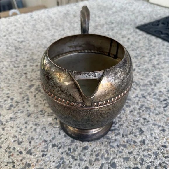 Antique Silver & Copper Pitcher - Picture 4 of 8